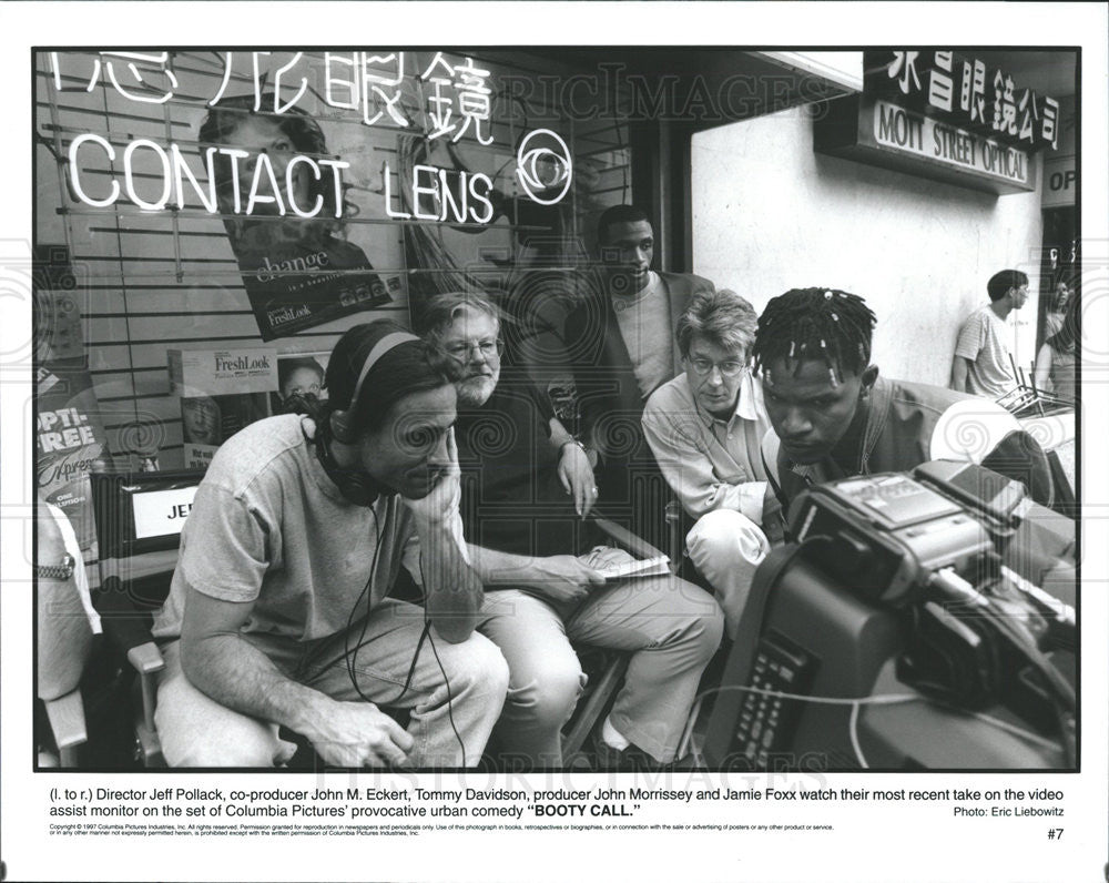 1987 Press Photo Jeff Pollack John Eckert Tommy Davidson Jamie Foxx Booty Call - Historic Images