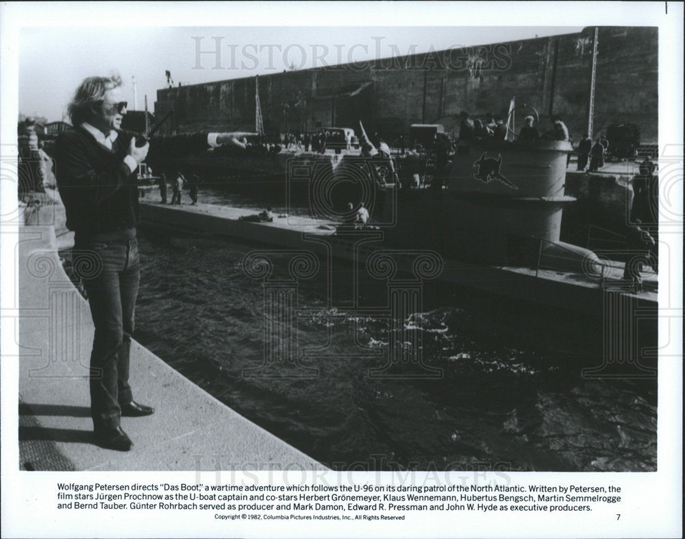 1982 Press Photo Wolfgang Petersen Director Das Boot Wartime Adventure Film - Historic Images