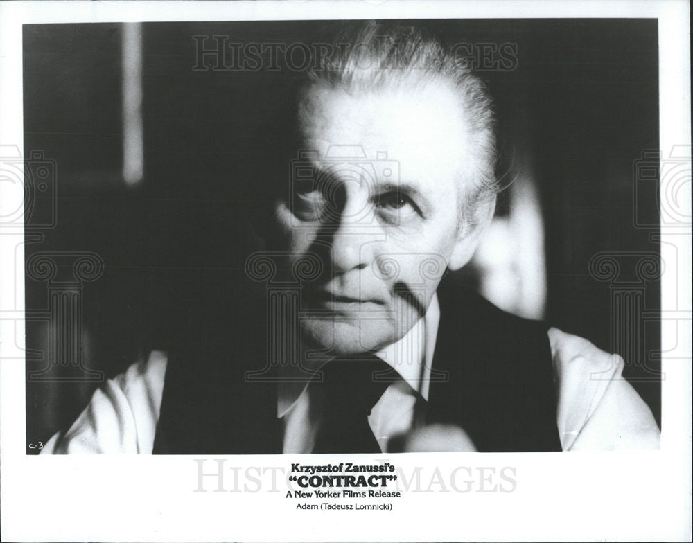 1980 Press Photo Tadeusz Lomnicki Actor Contract Foreign Film Movie - Historic Images