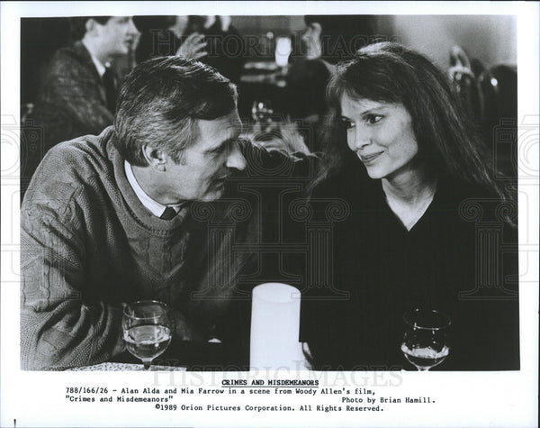 Alan Alda & Mia Farrow Star In Crimes And Misdemeanors 1989 vintage ...