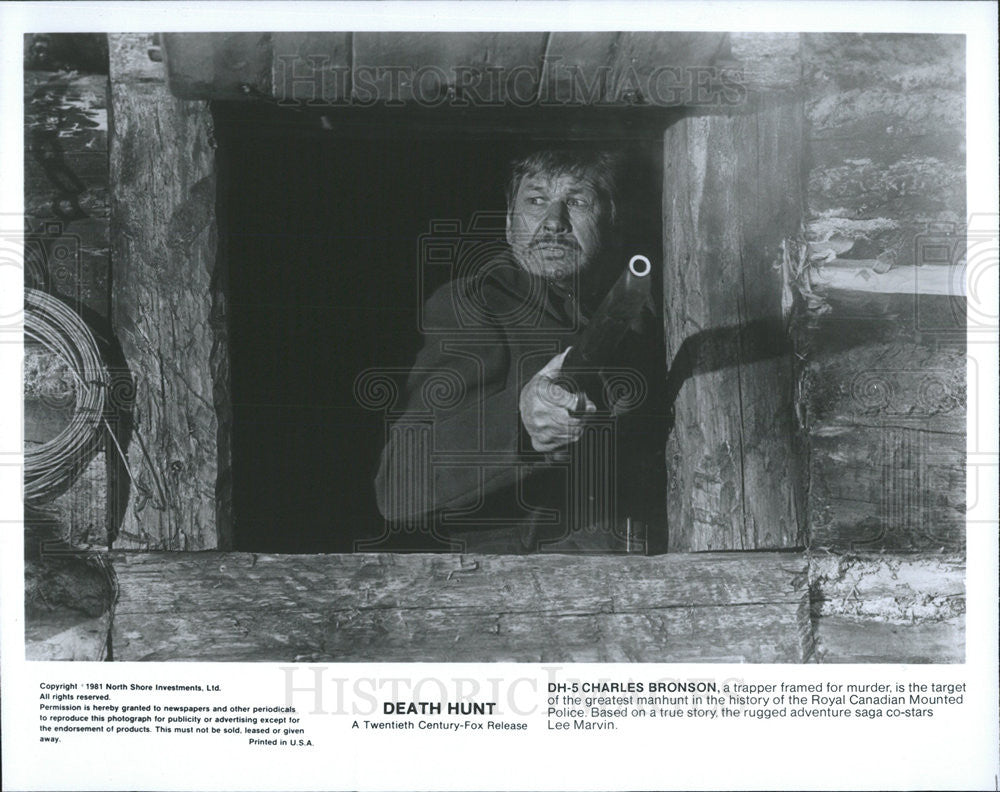 1981 Press Photo Charles Bronson in &quot;Death Hunt&quot; - Historic Images