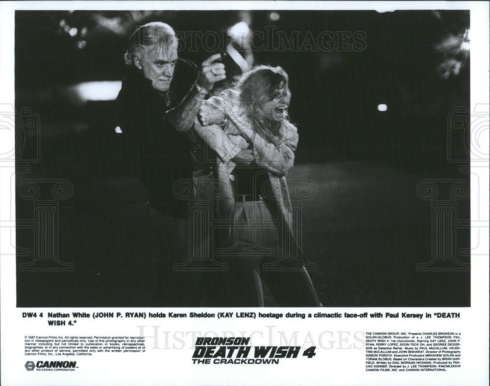 1987 Press Photo Bronson in &quot;Death Wish 4 The Crackdown&quot; - Historic Images