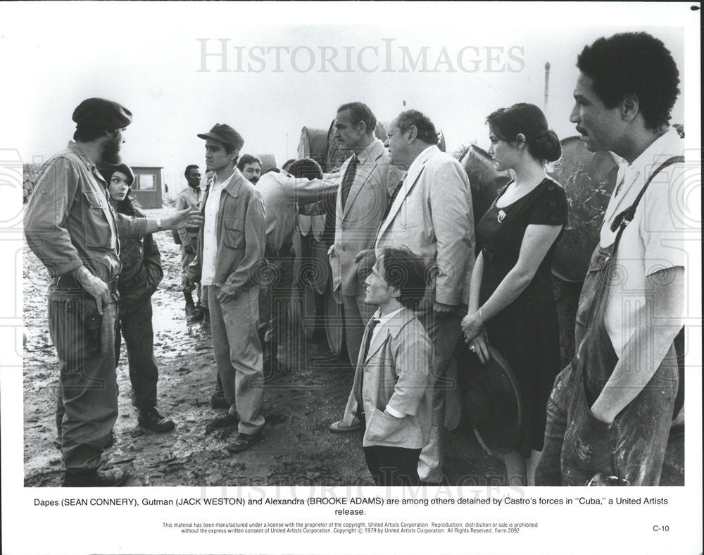 1979 Press Photo Sean Conneery, Jack Weston, Brooke Adamss in &quot;Cuba&quot; - Historic Images