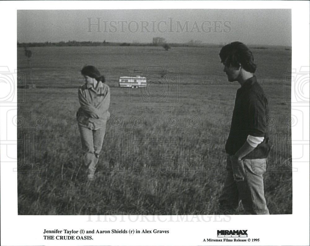 1995 Press Photo Jennifer Taylor Actress Aaron Shields Actor Crude Oasis Film - Historic Images