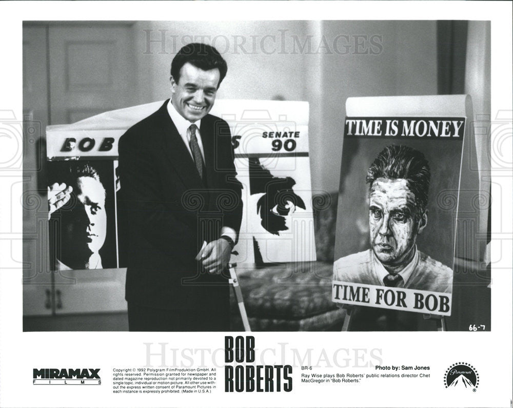 1992 Press Photo Ray Wise Actor Bob Roberts Film Movie - Historic Images