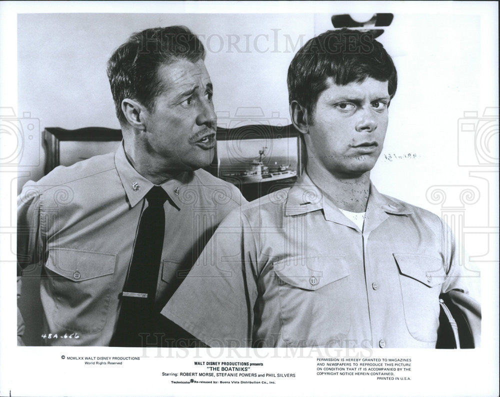 1970 Press Photo Robert Morse Actor Don Ameche Walt Disney Comedy Boatniks Film - Historic Images