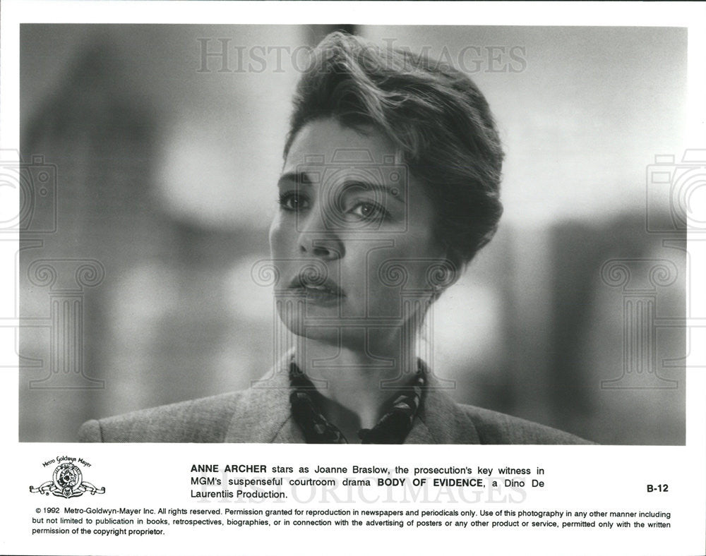 Anne Archer Actress Body Evidence Drama Suspense Film Movie 1992