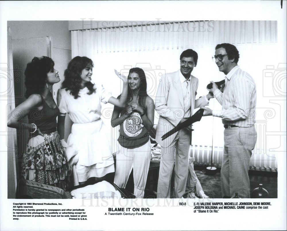 Blame It on Rio Valerie Hopper Demi Moore Michael Caine 1983 vintage promo  photo print - Historic Images