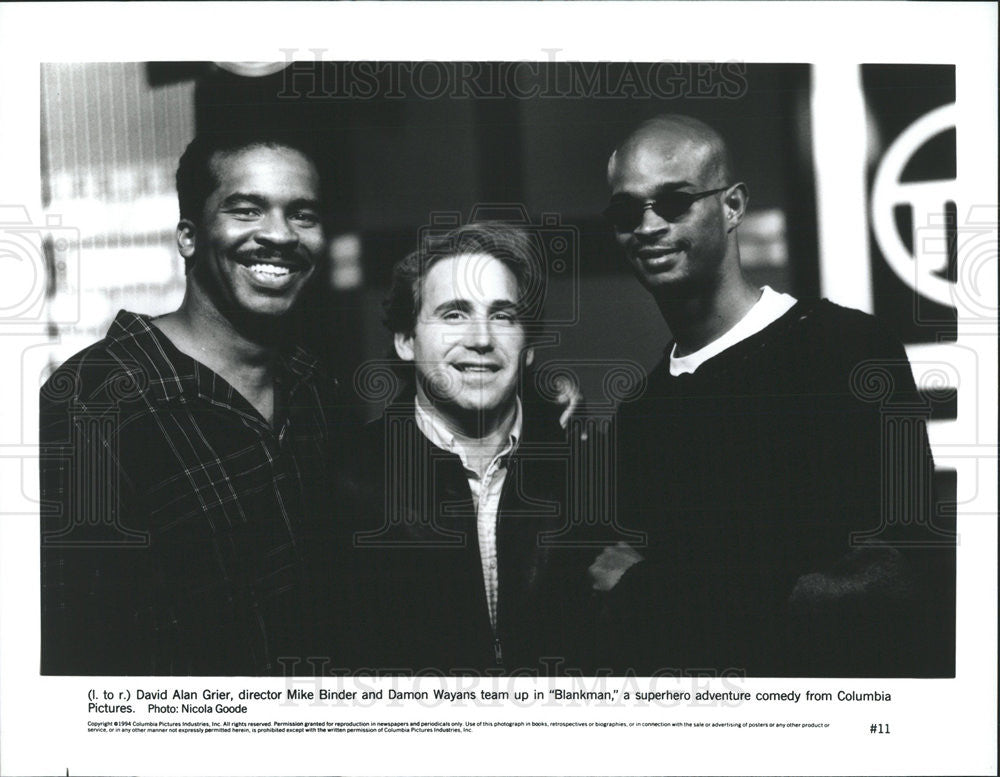 David Alan Grier, Director Mike Blinder and Damon Wayans 1994 vintage ...
