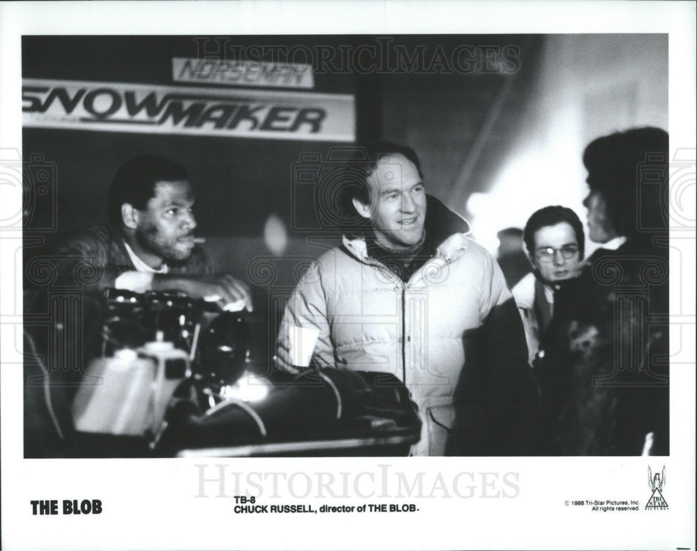 1988 Press Photo Chuck Russell Directs &quot;The Blob&quot; - Historic Images