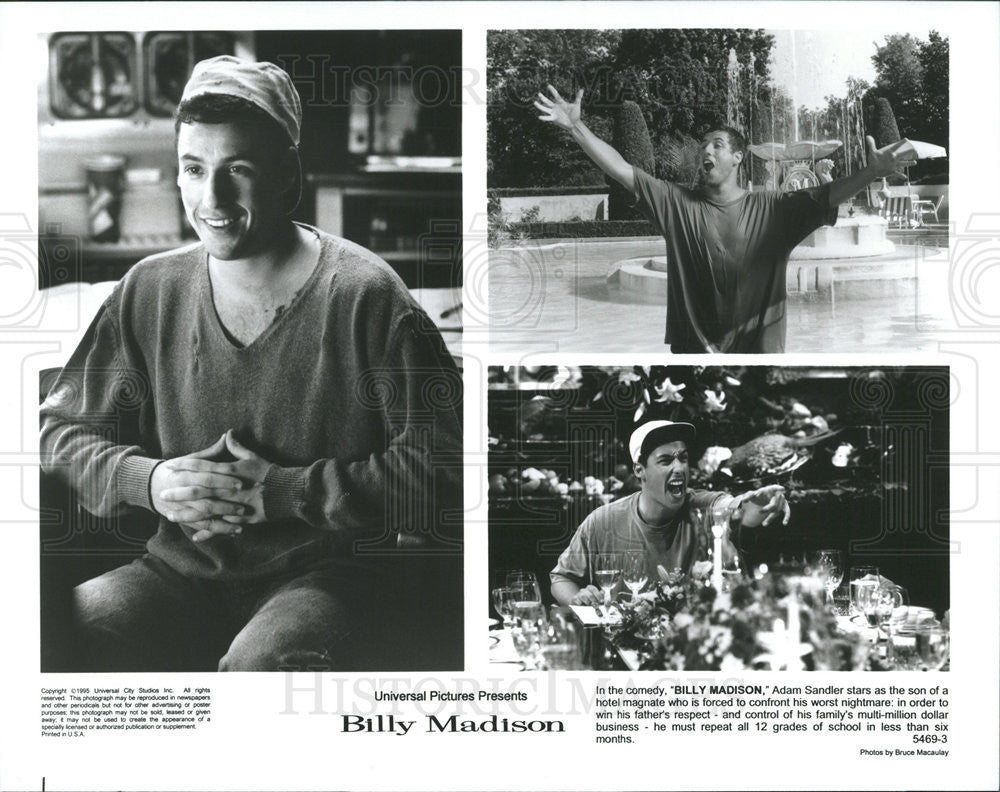 1995 Press Photo Film Billy Madison Adam Sandler - Historic Images