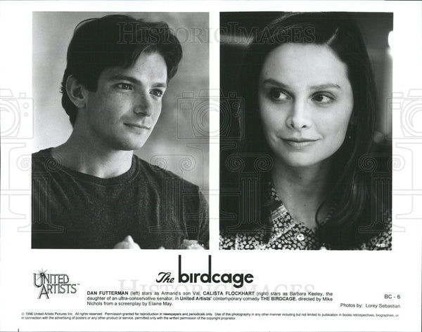 Dan Futterman and Calista Flockhart star in The Birdcage 1996 vintage ...