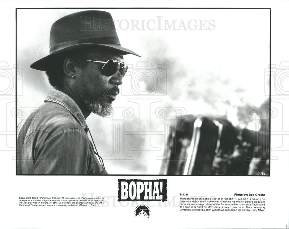 1993 Press Photo Director Morgan Freeman, &quot;Bopha!&quot; - Historic Images