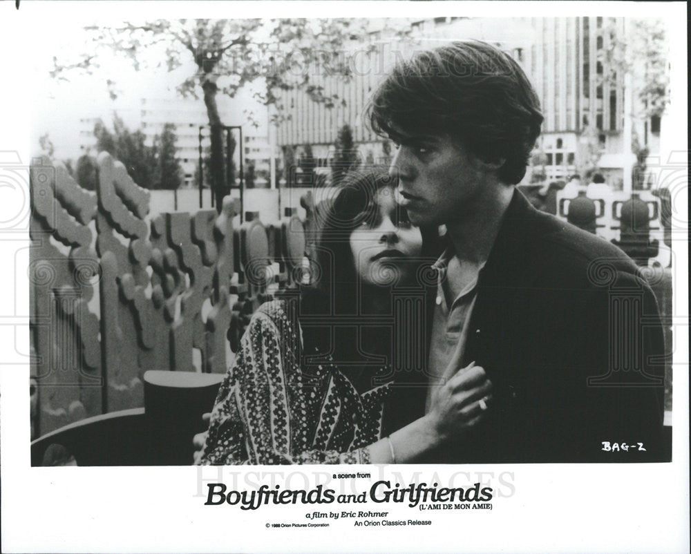 1987 Press Photo Boyfriends and Girlfriends Sophie Renoir Eric Viellard - Historic Images