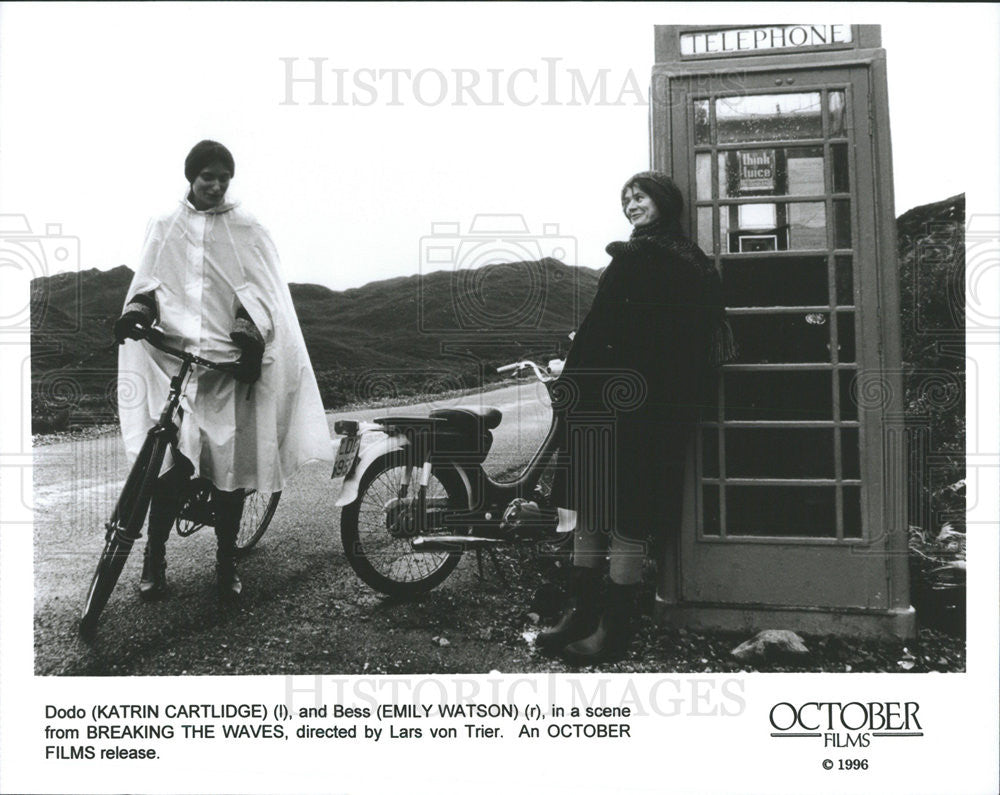 1996 Press Photo Katrin Cartlidge &amp; Emily Watson Star In &quot;Breaking The Waves&quot; - Historic Images