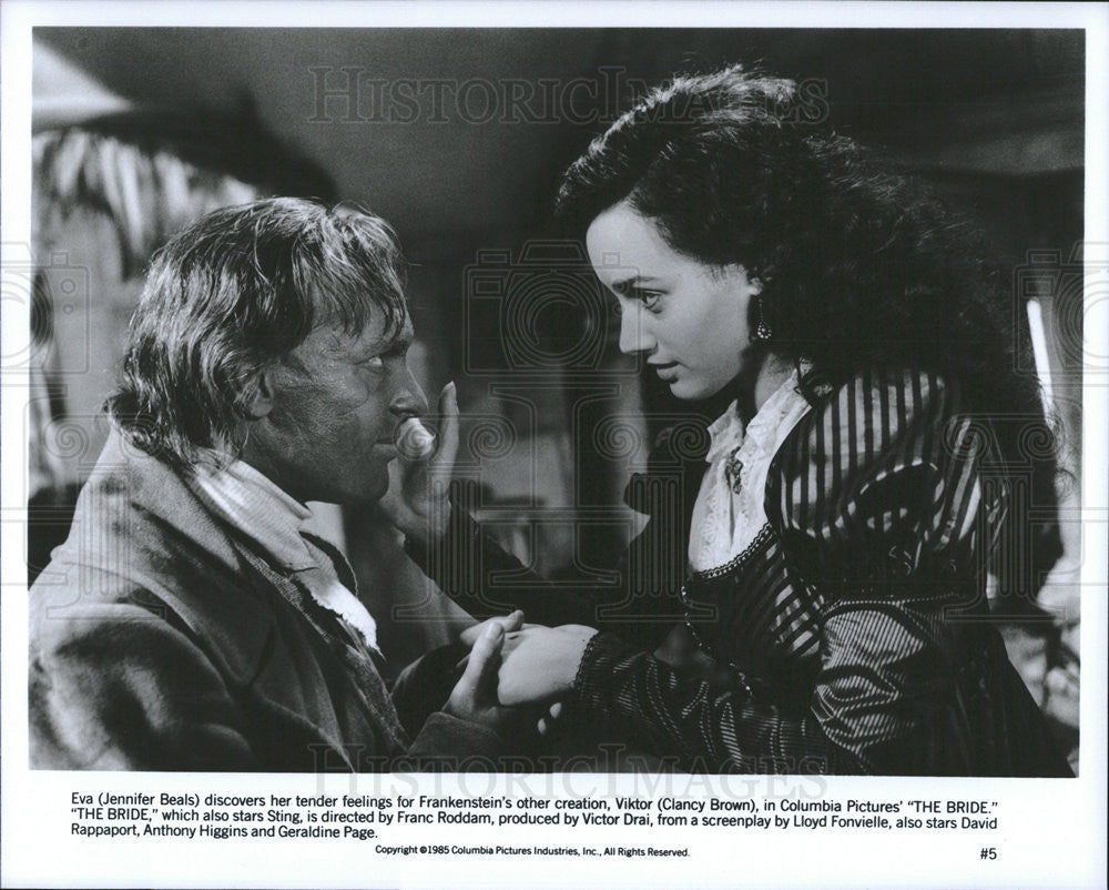 1985 Press Photo The Bride Jennifer Beals Clancy Brown - Historic Images