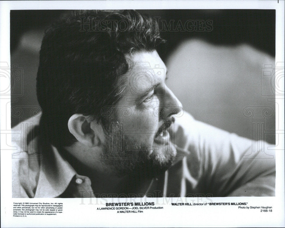 1985 Press Photo Walter Hill Director Brewster&#39;s Millions Comedy Film Movie - Historic Images