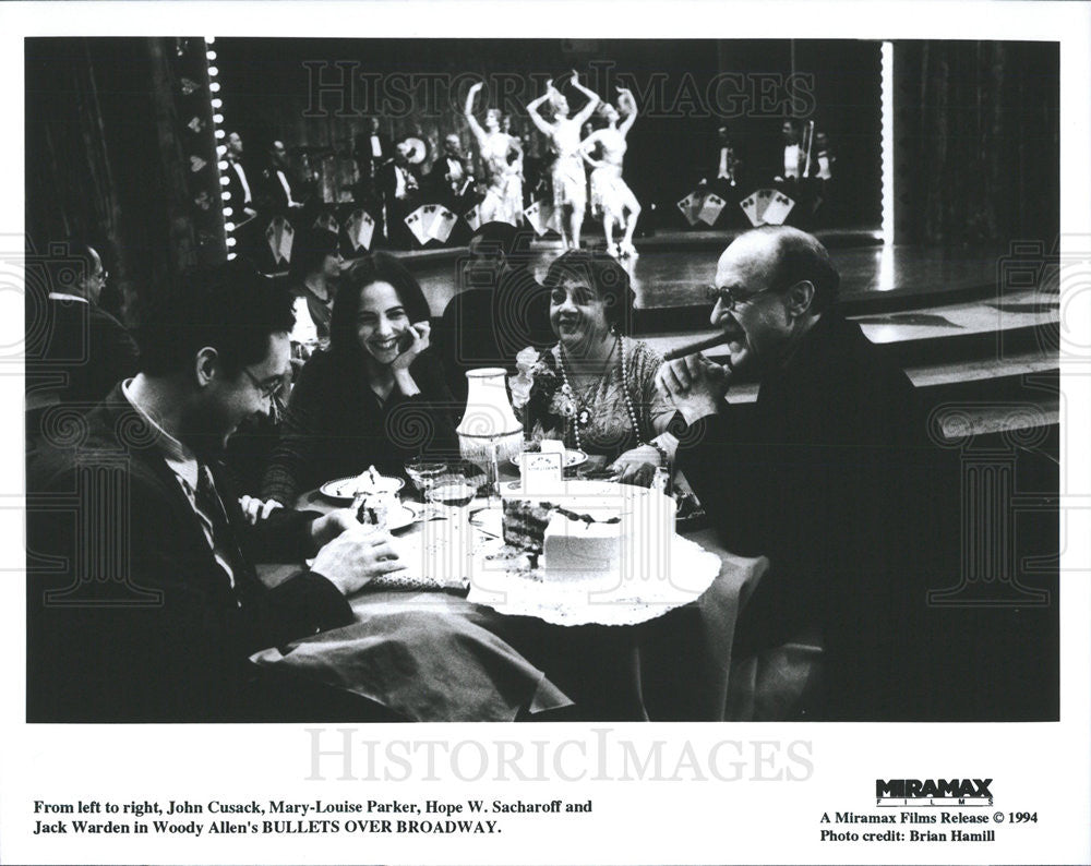 1994 Press Photo John Cusack Mary-Louise Parker Hope Sacharoff Jack Warden - Historic Images