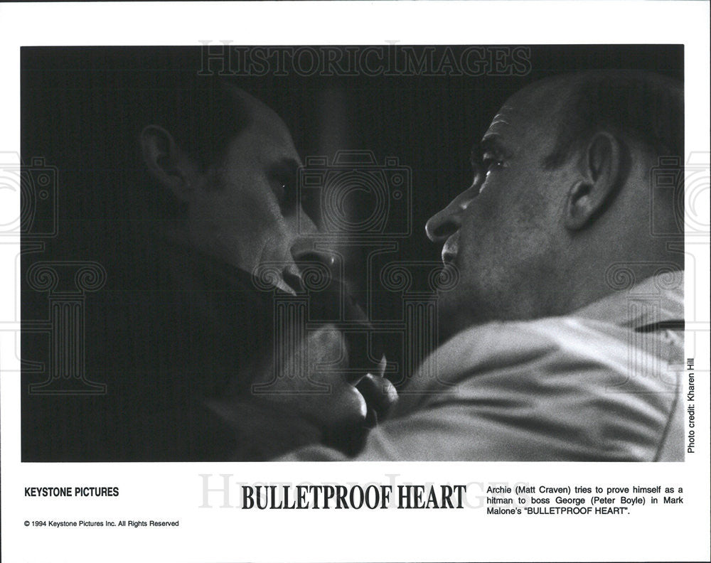 1994 Press Photo Bulletproof Hearth Matt Craven Peter Boyle - Historic Images