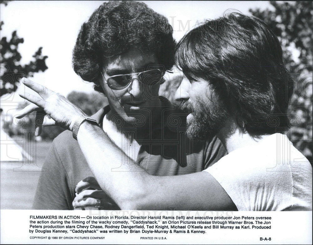 1980 Press Photo Caddyshack Harold RamisJon Peters - Historic Images