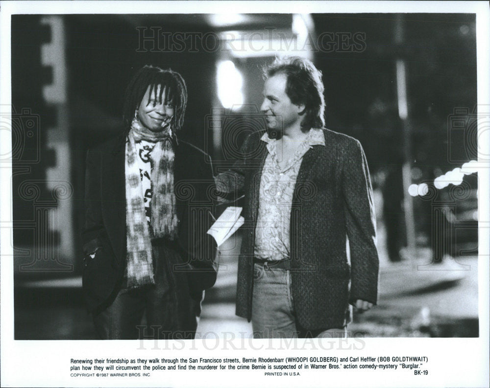 Whoopi Goldberg & Bobcat Goldthwait Star In Burglar 1987 vintage promo