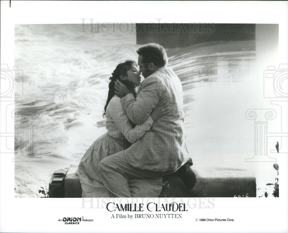 1989 Press Photo Isabelle Adjani and Gerard Depardieu in &quot;Camille Claudel&quot; - Historic Images