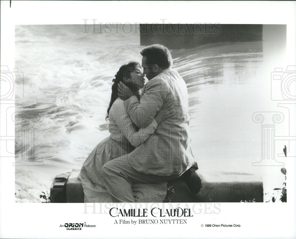 1989 Press Photo Isabelle Adjani and Gerard Depardieu in "Camille Claudel" - Historic Images