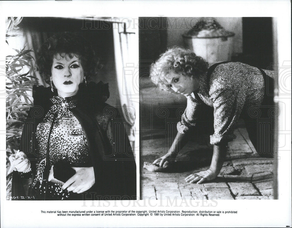 1981 Press Photo Michel Serrault in &quot;La Cage Aux Folles II&quot; - Historic Images