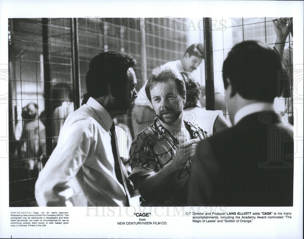 1988 Press Photo &quot;Cage&quot; Director Lang Elliott - Historic Images