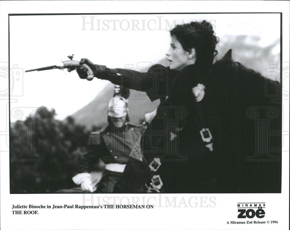 1996 Press Photo Juliette Binoche in &quot;The Horseman on The Roof&quot; - Historic Images