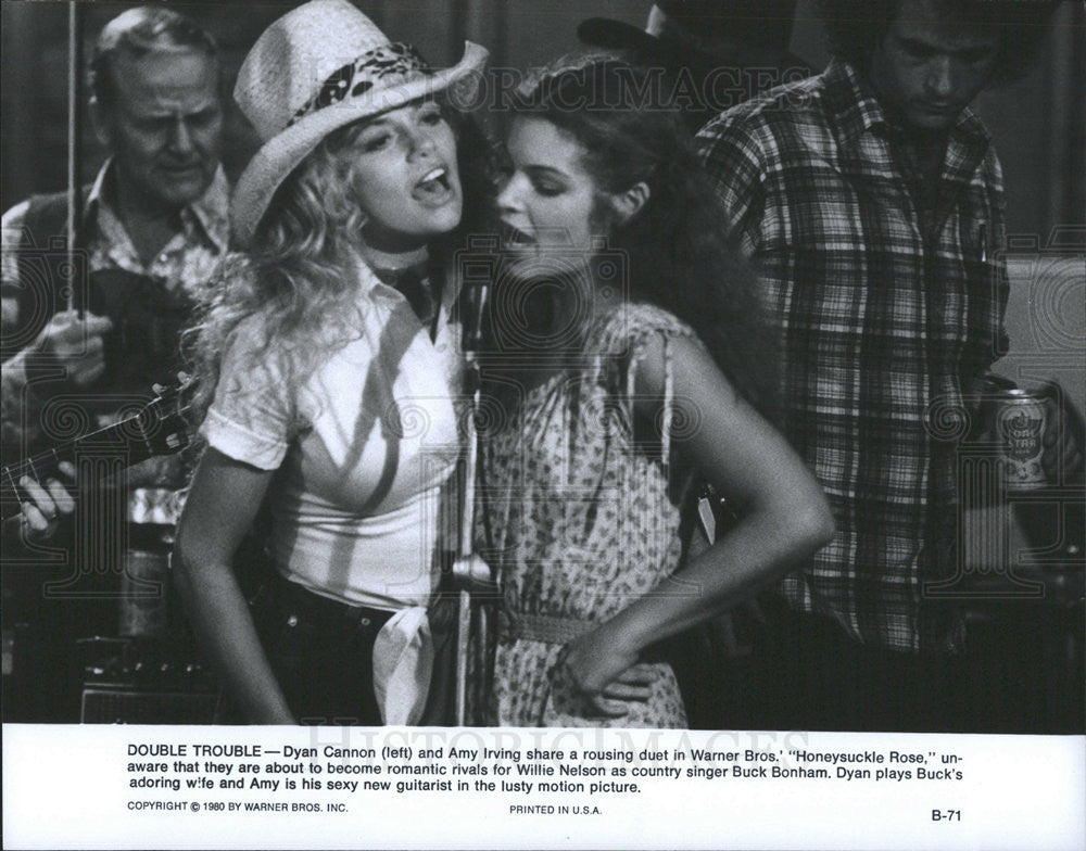 1980 Press Photo Dyan Cannon and Amy Irving in "Honeysuckle Rose" - Historic Images