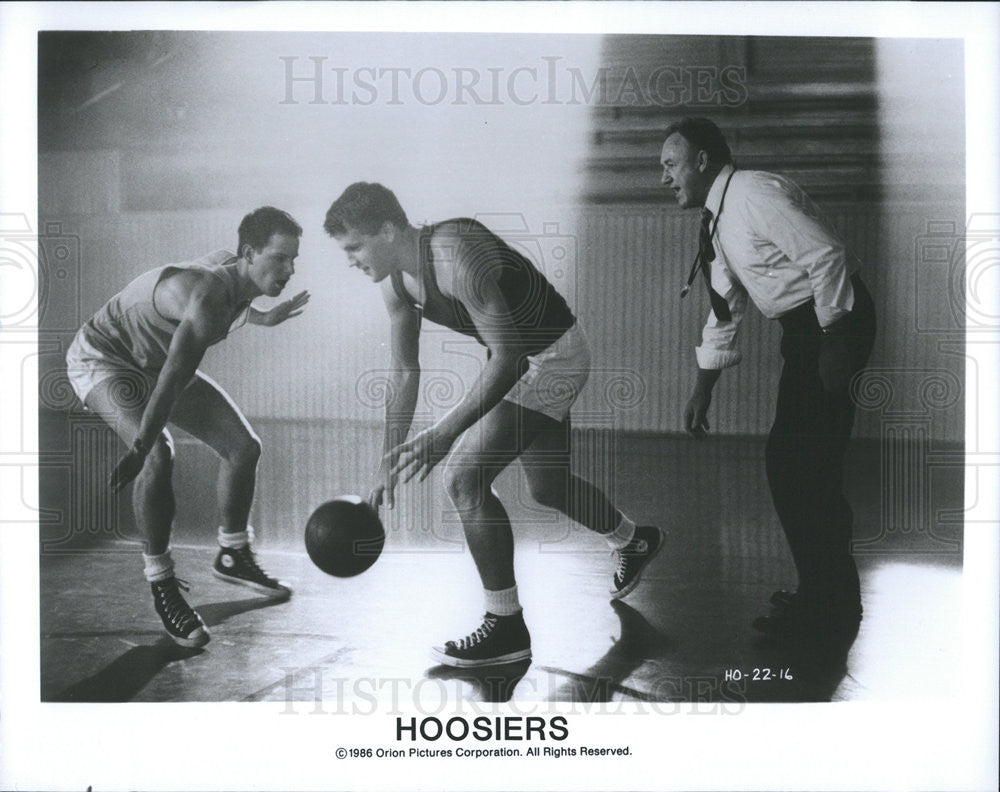 1986 Press Photo Gene Hackman in &quot;Hoosiers&quot; - Historic Images