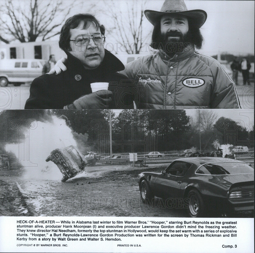 1978 Press Photo &quot;Hooper&quot; Producers Hank Moonjean and Lawrence Gordon - Historic Images