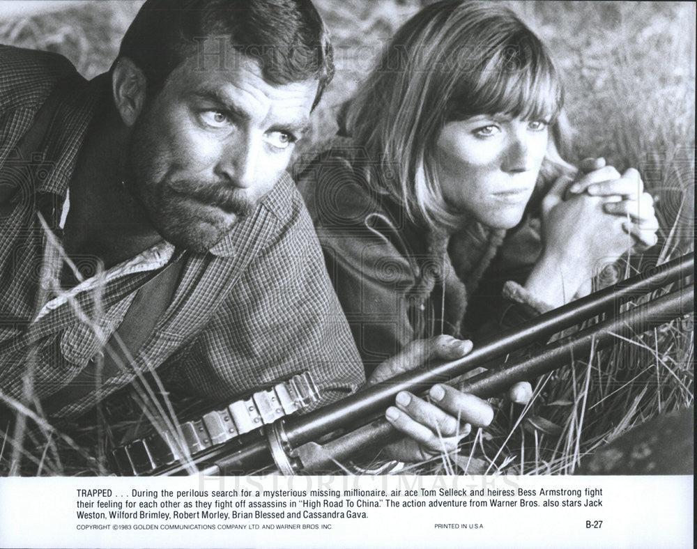 Tom Selleck & Bess Armstrong In High Road To China 1983 vintage promo ...