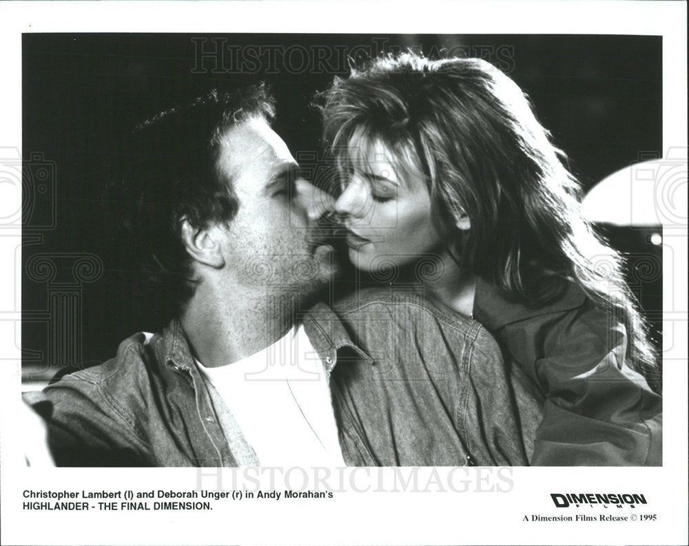 1995 Press Photo Christopher Lambert, Deborah Unger - Historic Images