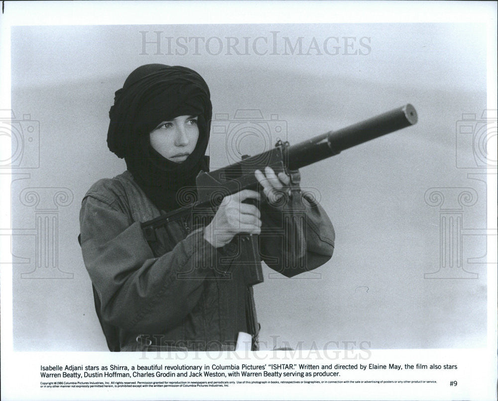 1986 Press Photo Isabelle Adjani stars in &quot;Ishtar&quot; - Historic Images