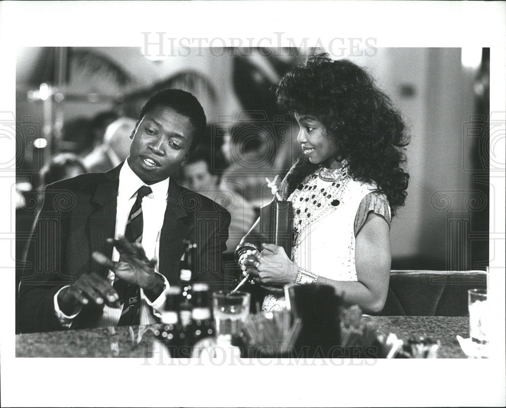 1987 Press Photo T.K. Carter and Misha Mck. in &quot;He&#39;s My Girl&quot; - Historic Images