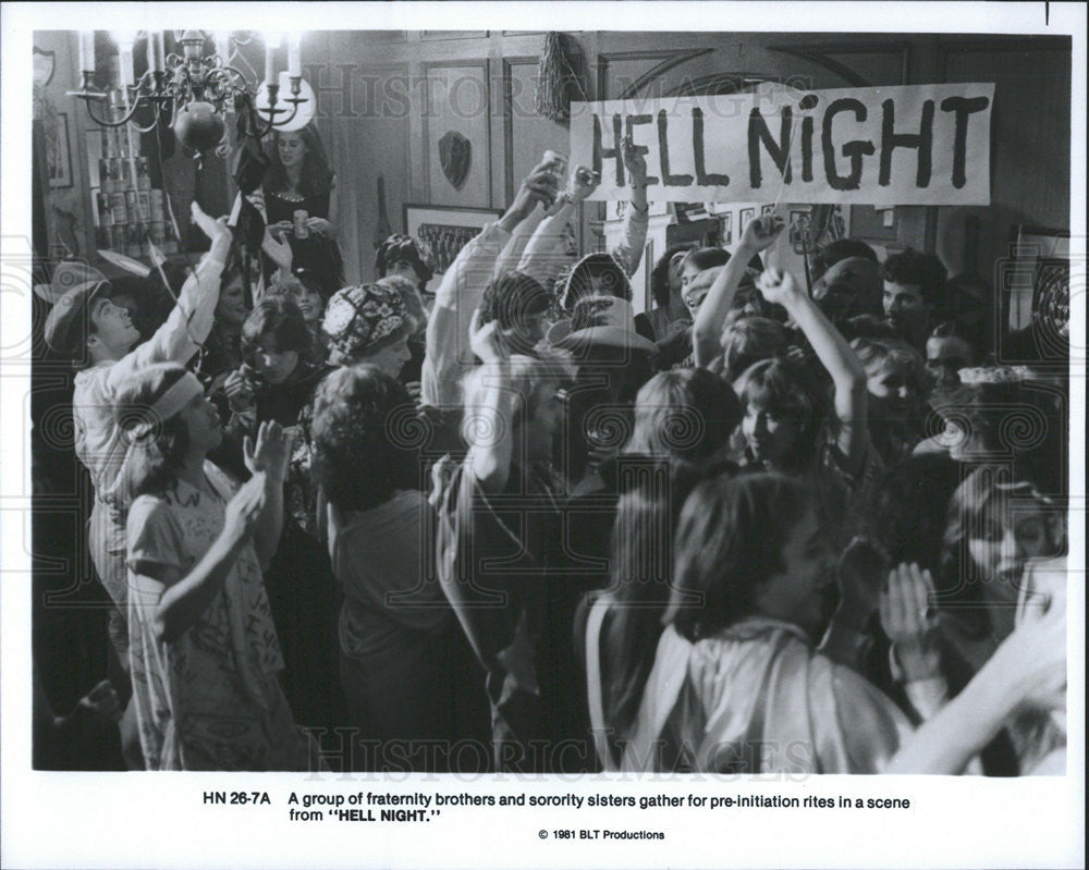 1981 Press Photo Movie &quot;Hell Night&quot; - Historic Images