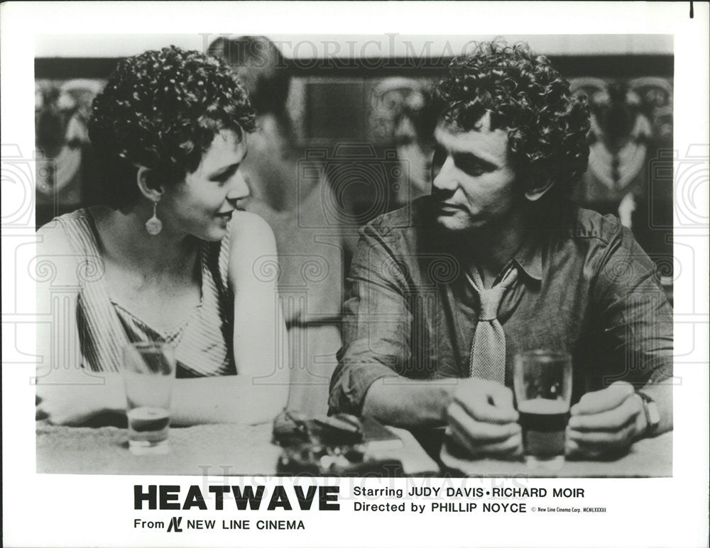 1983 Press Photo Judy Davis, Richard Moir in &quot;Heatwave&quot; - Historic Images