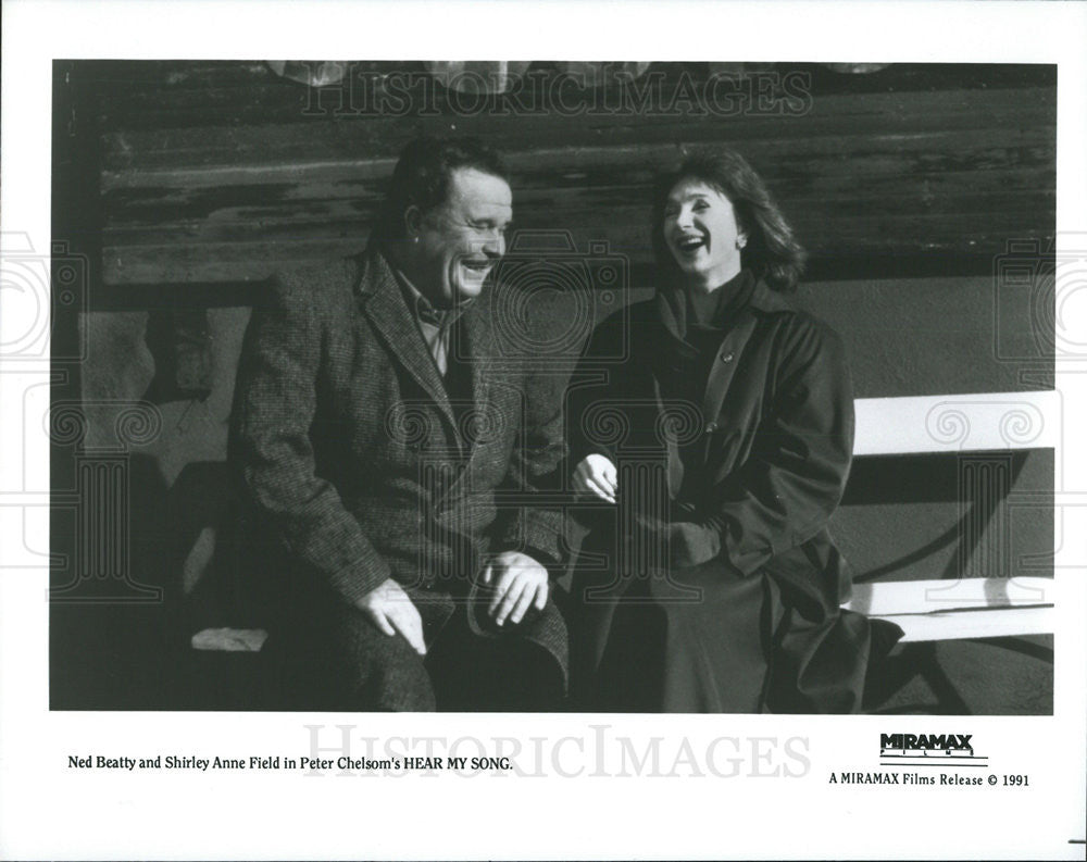 1991 Press Photo Ned Beatty and Shirley Anne Field in &quot;Hear My Song&quot; - Historic Images