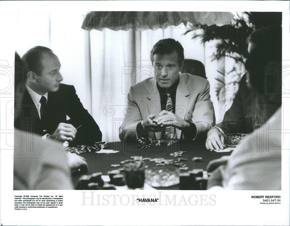 1990 Press Photo Robert Redford in &quot;Havana&quot; - Historic Images