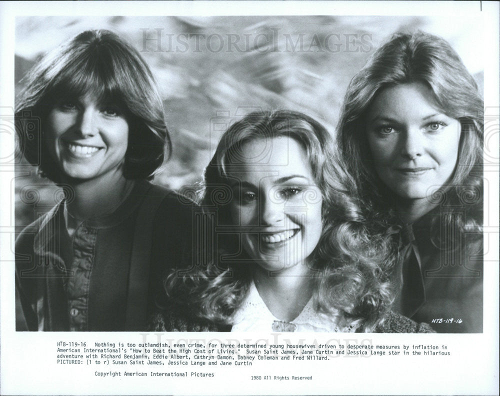 1980 Press Photo How To Beat the High Cost of Living Susan St James Jane Curtin - Historic Images