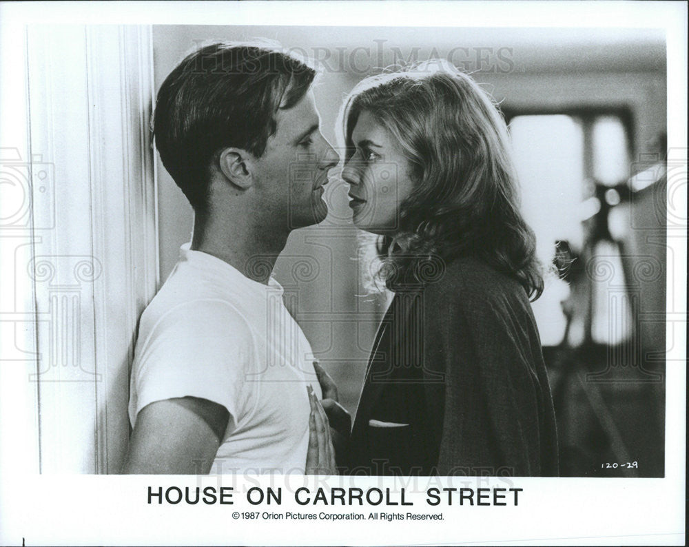 1987 Press Photo Jeff Daniels &amp; Kelly McGillis Star In &quot;House On Carroll Street&quot; - Historic Images