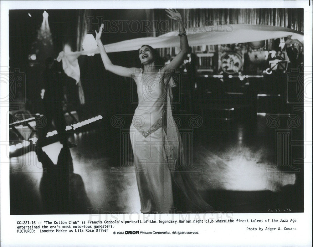 1984 Press Photo Lonette Mckee in &quot;The Cotton Club&quot; - Historic Images