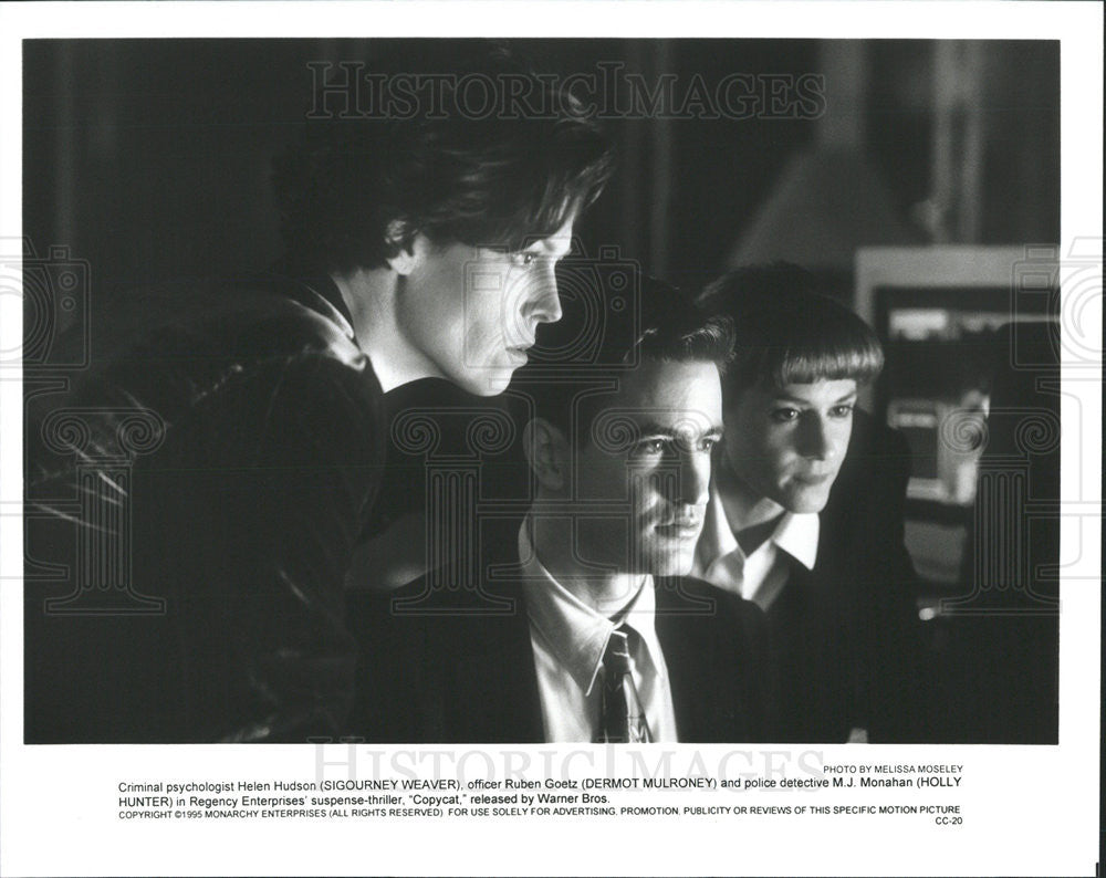 1995 Press Photo Film Copycat Sigourney Weaver Dermot Mulroney Holly Hunter - Historic Images