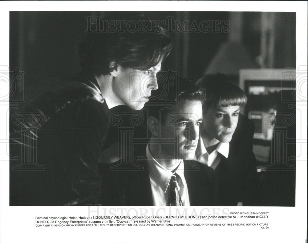 1995 Press Photo Film Copycat Sigourney Weaver Dermot Mulroney Holly Hunter - Historic Images