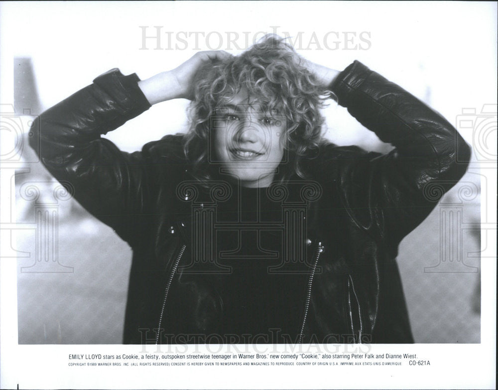 1989 Press Photo Emily Lloyd stars in &quot;Cookie&quot; - Historic Images