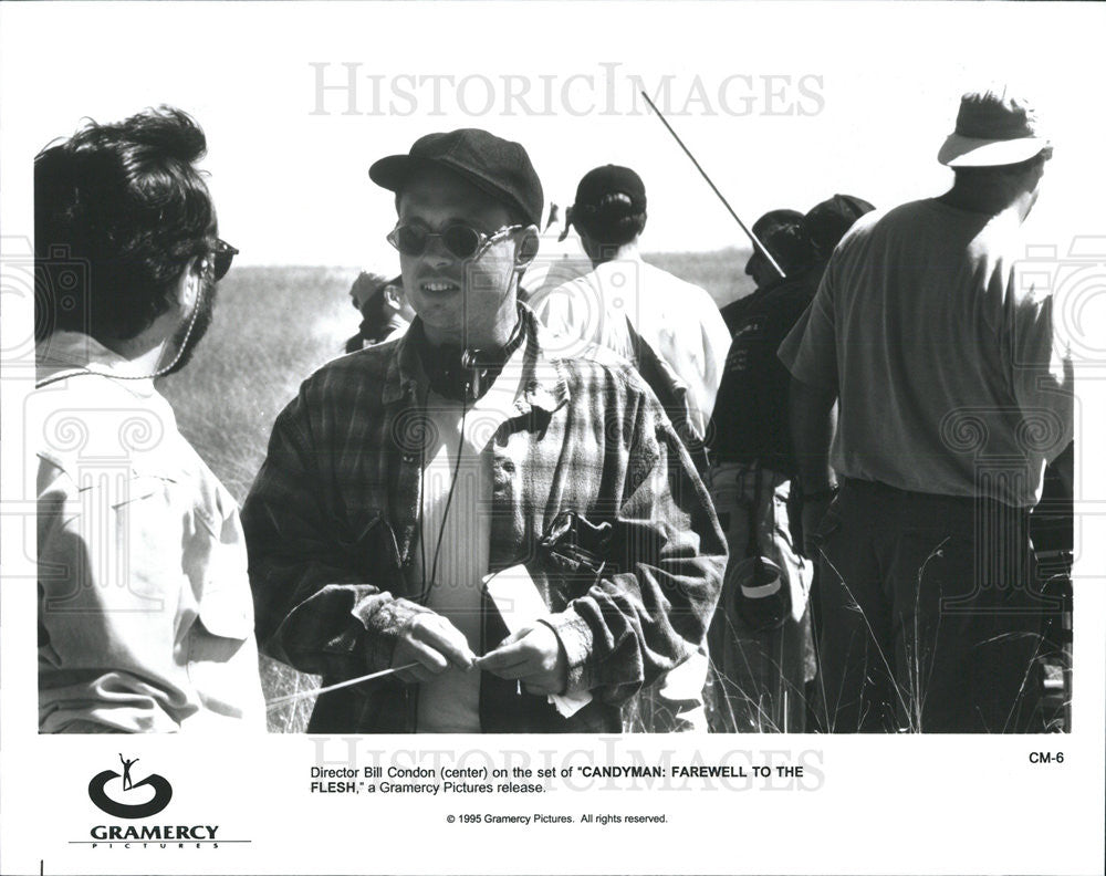 1995 Press Photo Director Bill Condon On &quot;Candyman: Farewell To The Flesh&quot; Set - Historic Images