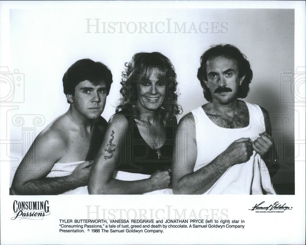 1988 Press Photo Tyler Butterworth Vanessa Redgrave Jonathan Pryce Actors - Historic Images