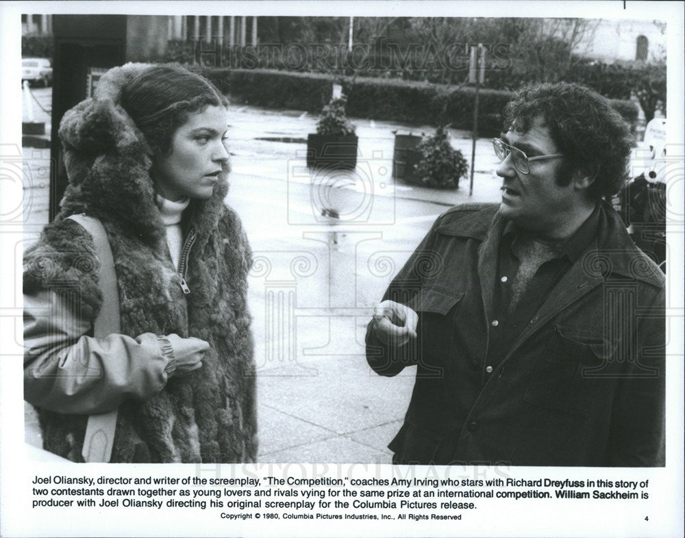 1980 Press Photo Amy Irving Actress Joel Oliansky Director Competition Film - Historic Images